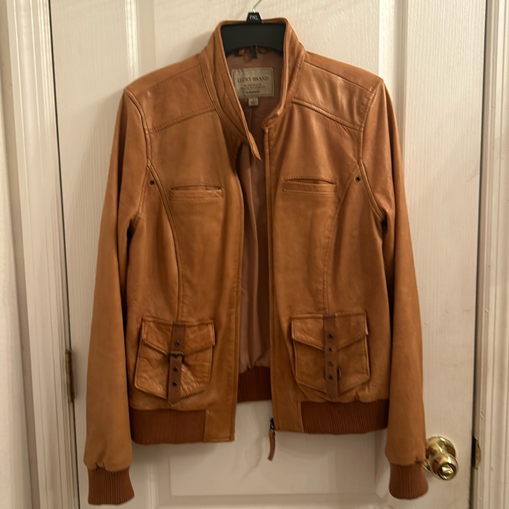 Women leather jacket